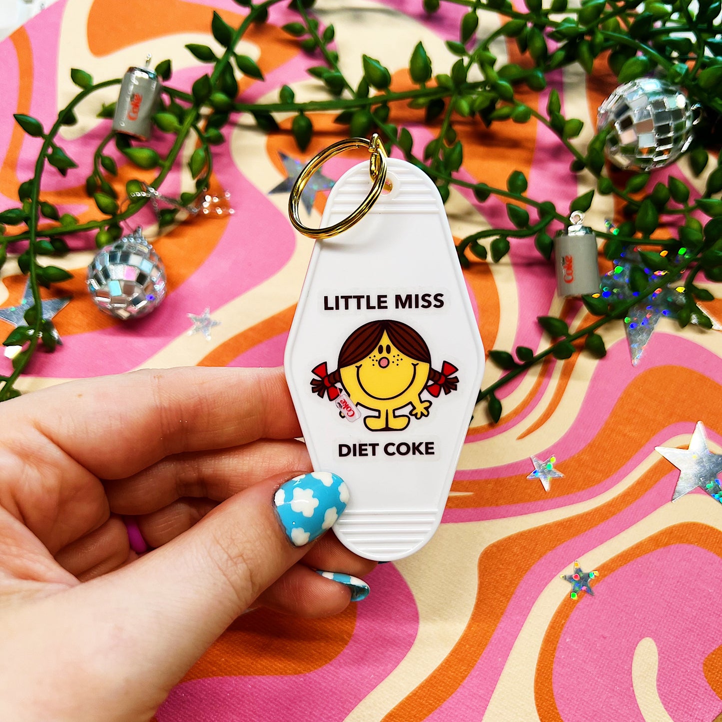 Little Miss Diet Coke Motel Keychain