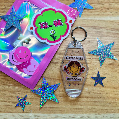 Little Miss Diet Coke Motel Keychain