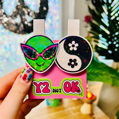 Alien Y2K Magnetic Bookmark