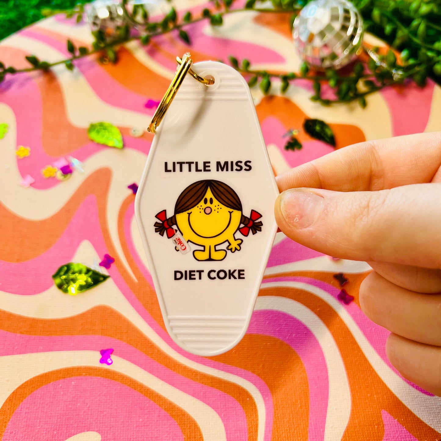 Little Miss Diet Coke Motel Keychain