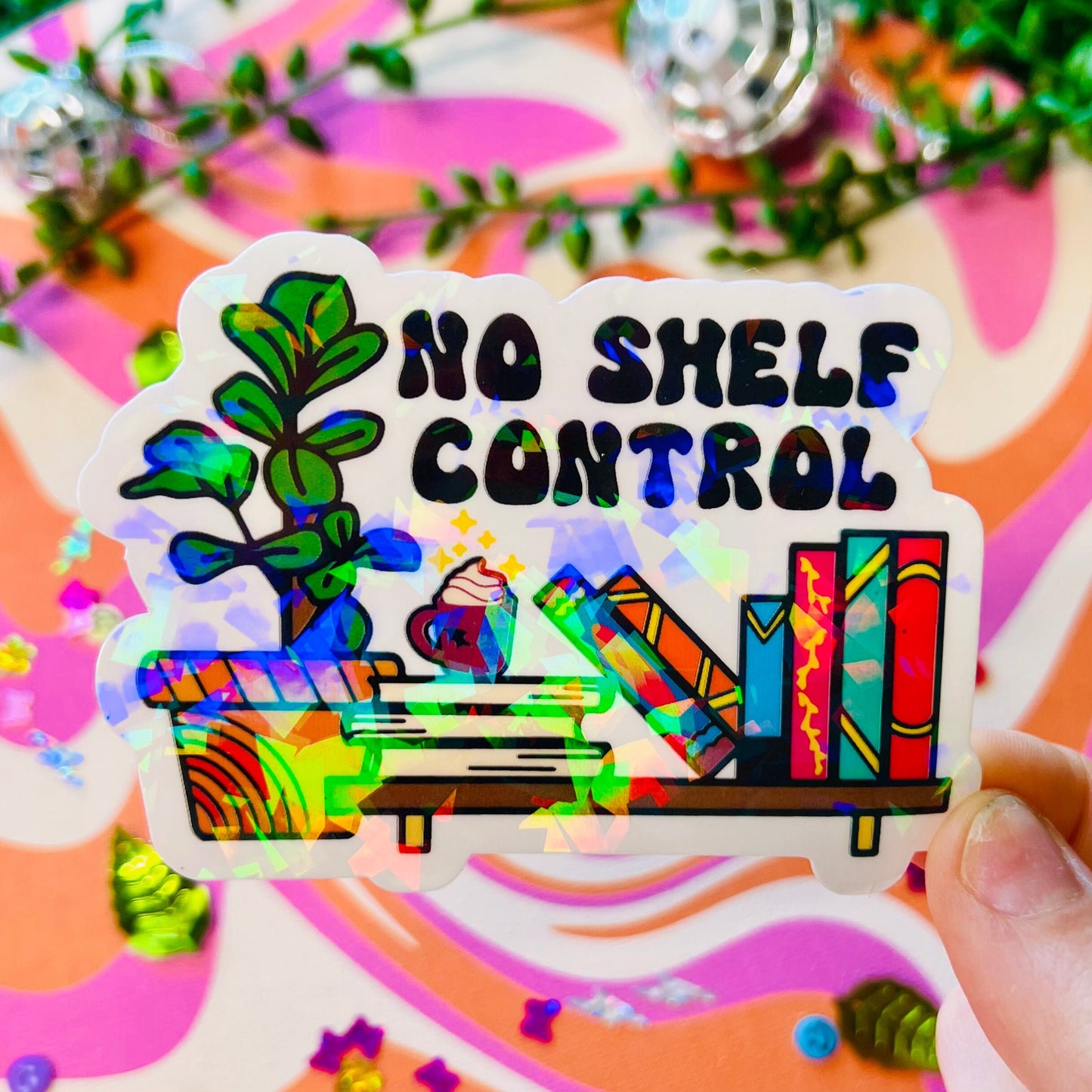 No Shelf Control Book Sticker | Book Stickers, Kindle Stickers, Bookish, Book Lover Gifts, Cute Stickers, Laptop Decals