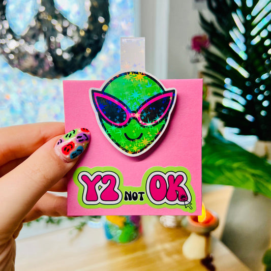 Alien Y2K Magnetic Bookmark