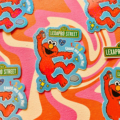 Lexapro Elmo Sesame Street Y2K Sticker