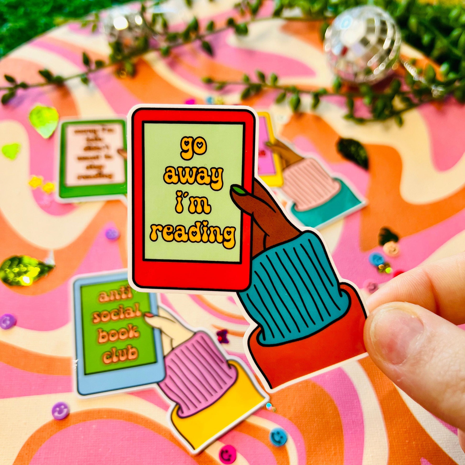 Sassy BookTok Kindle Sticker | E-Reader Decor | Anti Social Book Club