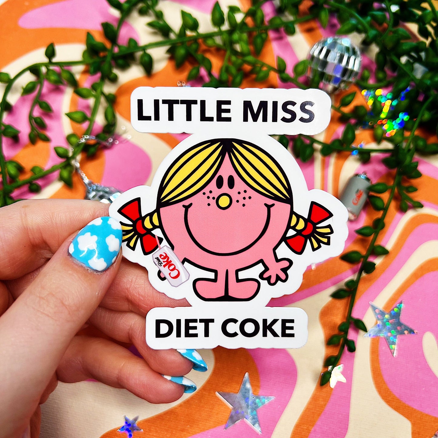 Little Miss Diet Coke Sticker | Cute Gift for Diet Coke Lovers & Addicts