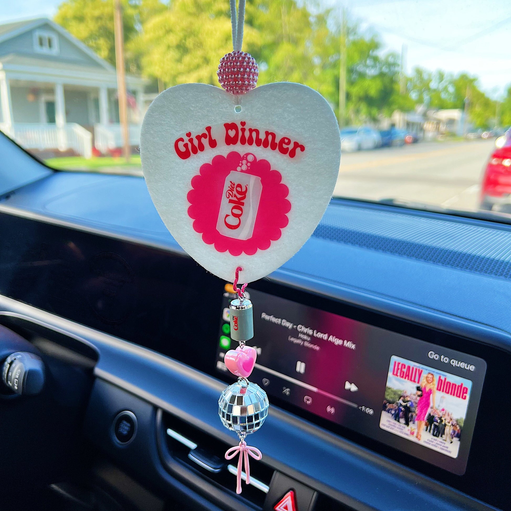 Diet Coke Girl Dinner Car Air Freshener (Choose Your Scent!) | Cute Y2K Small Space Essential Oil Fragrance Freshie Gift for Diet Coke Lover