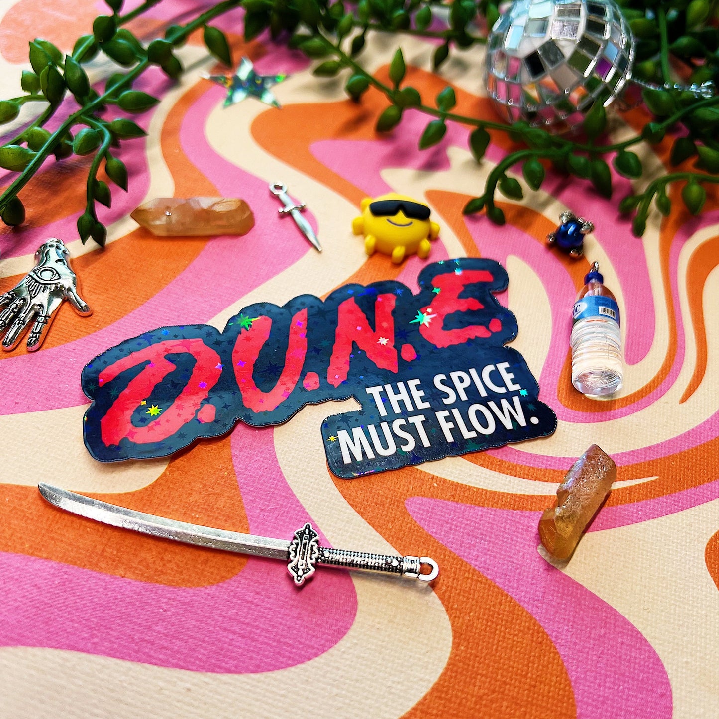 Dune D.A.R.E. Y2K Sticker | The Spice Must Flow | Gift for Dune Fan | Lisan al Gaib 90s Decal | Fremen Messiah | Dune 2 | Timothee Chalamet