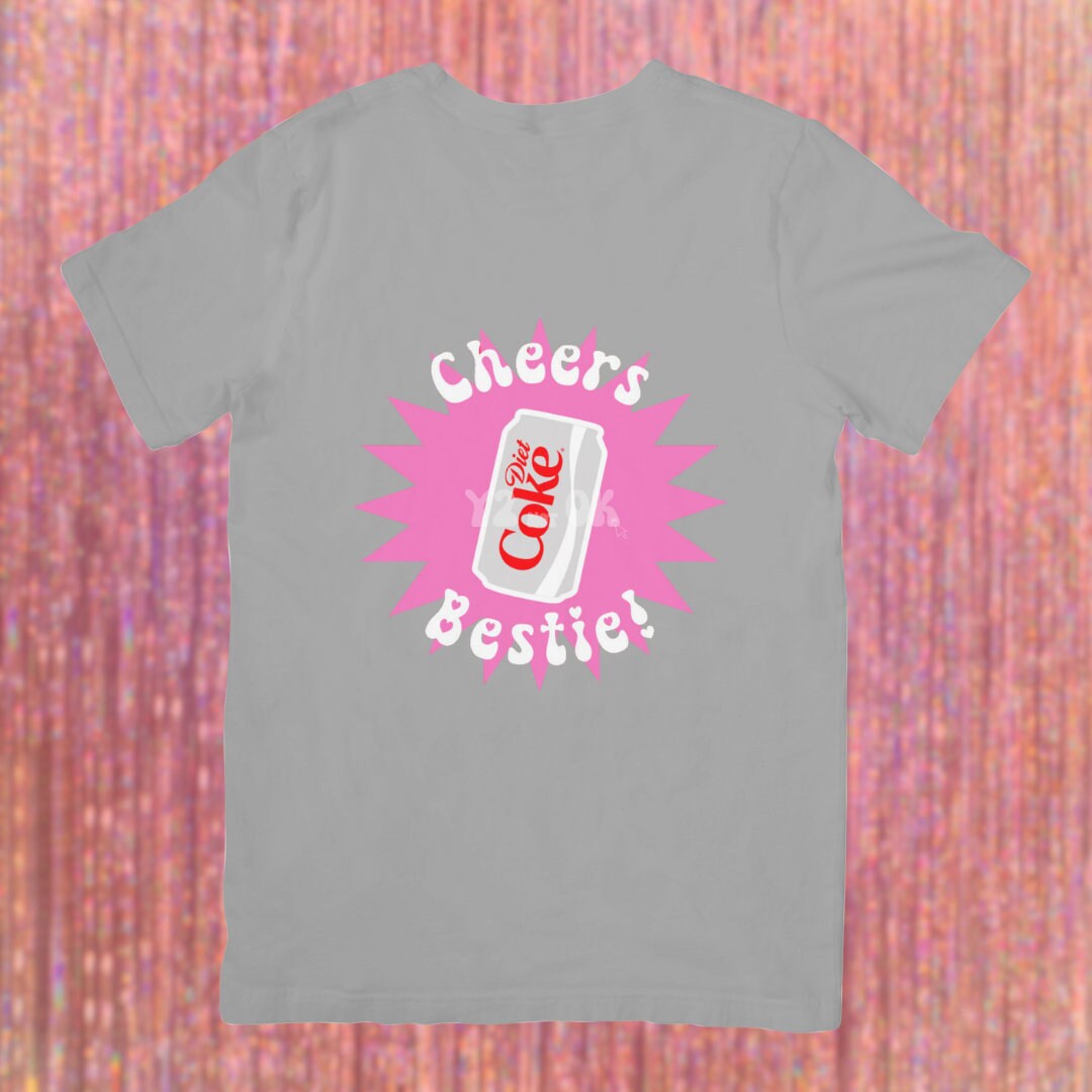 Y2K nostalgia Diet Coke lover soda pop era little miss cheers bubbly bestie 90s memories congrats pop culture icon DIY nostalgic fizz iconic crispy pebble ice true lime glitter custom shirt diet coke merch diet coke girlies diet coke gift swig shirt