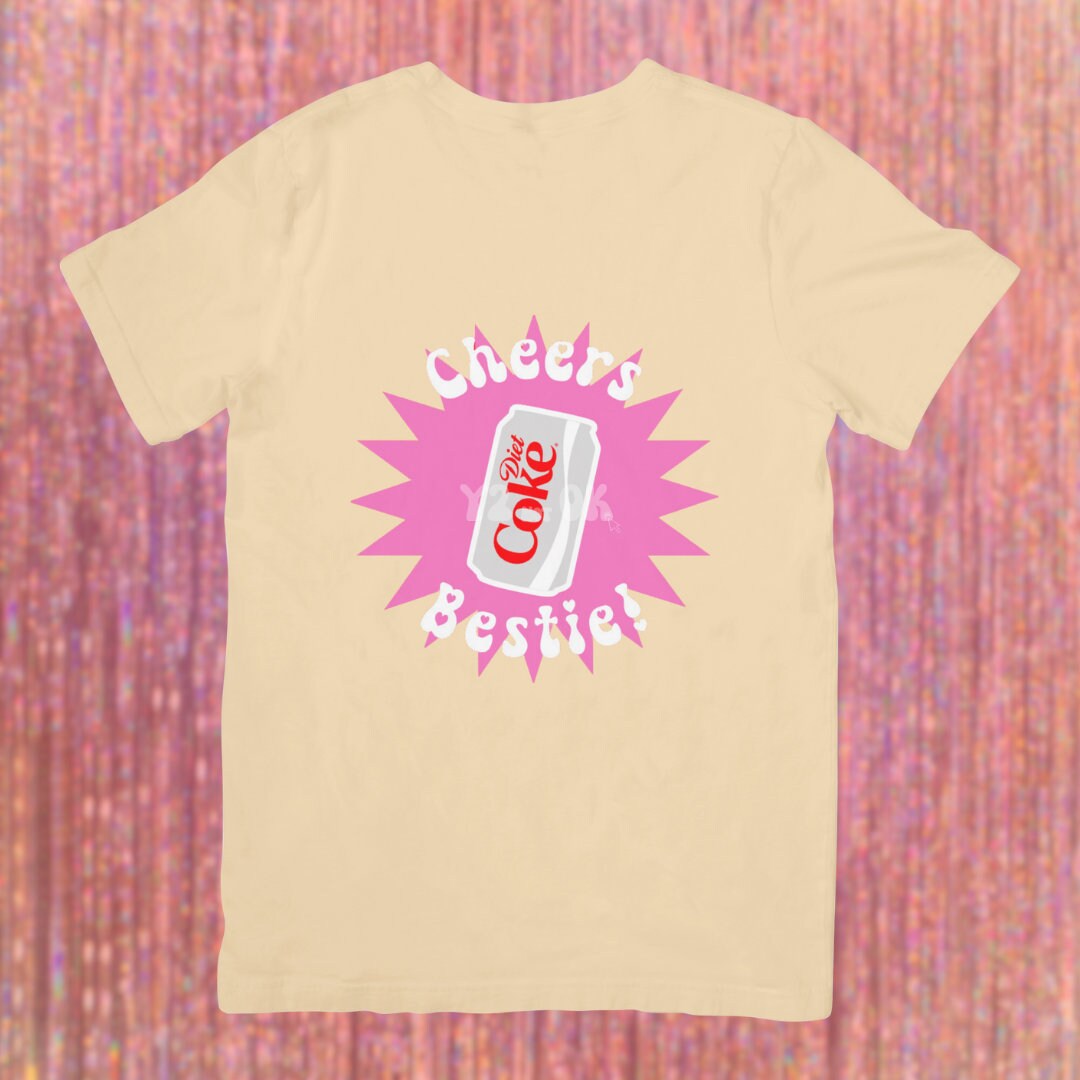 Y2K nostalgia Diet Coke lover soda pop era little miss cheers bubbly bestie 90s memories congrats pop culture icon DIY nostalgic fizz iconic crispy pebble ice true lime glitter custom shirt diet coke merch diet coke girlies diet coke gift swig shirt