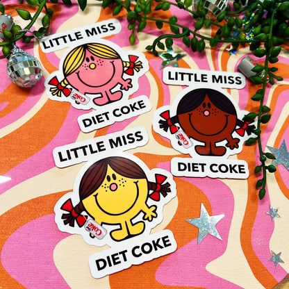 Little Miss Diet Coke Sticker | Cute Gift for Diet Coke Lovers & Addicts