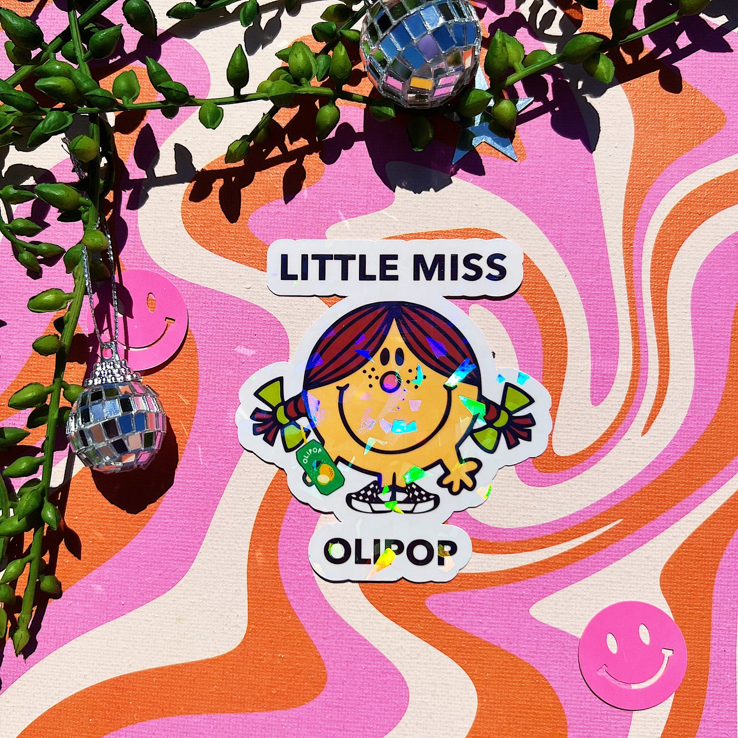 Little Miss Olipop Sticker | Gift for Gut Health Girlies | Probiotic Prebiotic Soda Lover Cute Decal