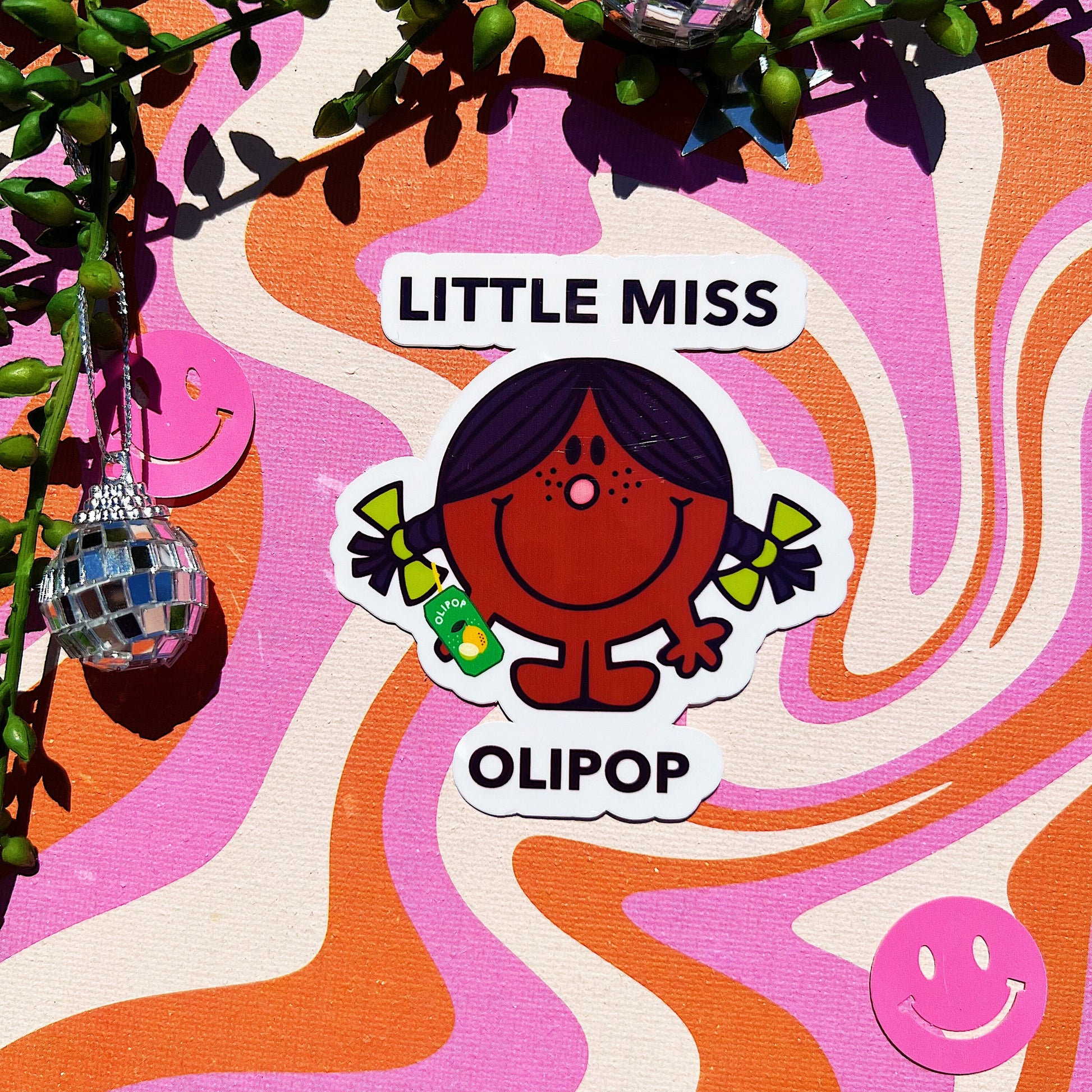 Little Miss Olipop Sticker | Gift for Gut Health Girlies | Probiotic Prebiotic Soda Lover Cute Decal