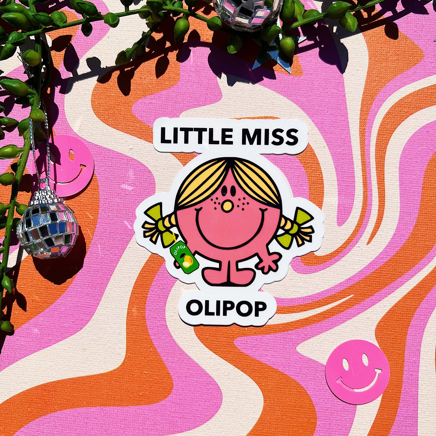 Little Miss Olipop Sticker | Gift for Gut Health Girlies | Probiotic Prebiotic Soda Lover Cute Decal