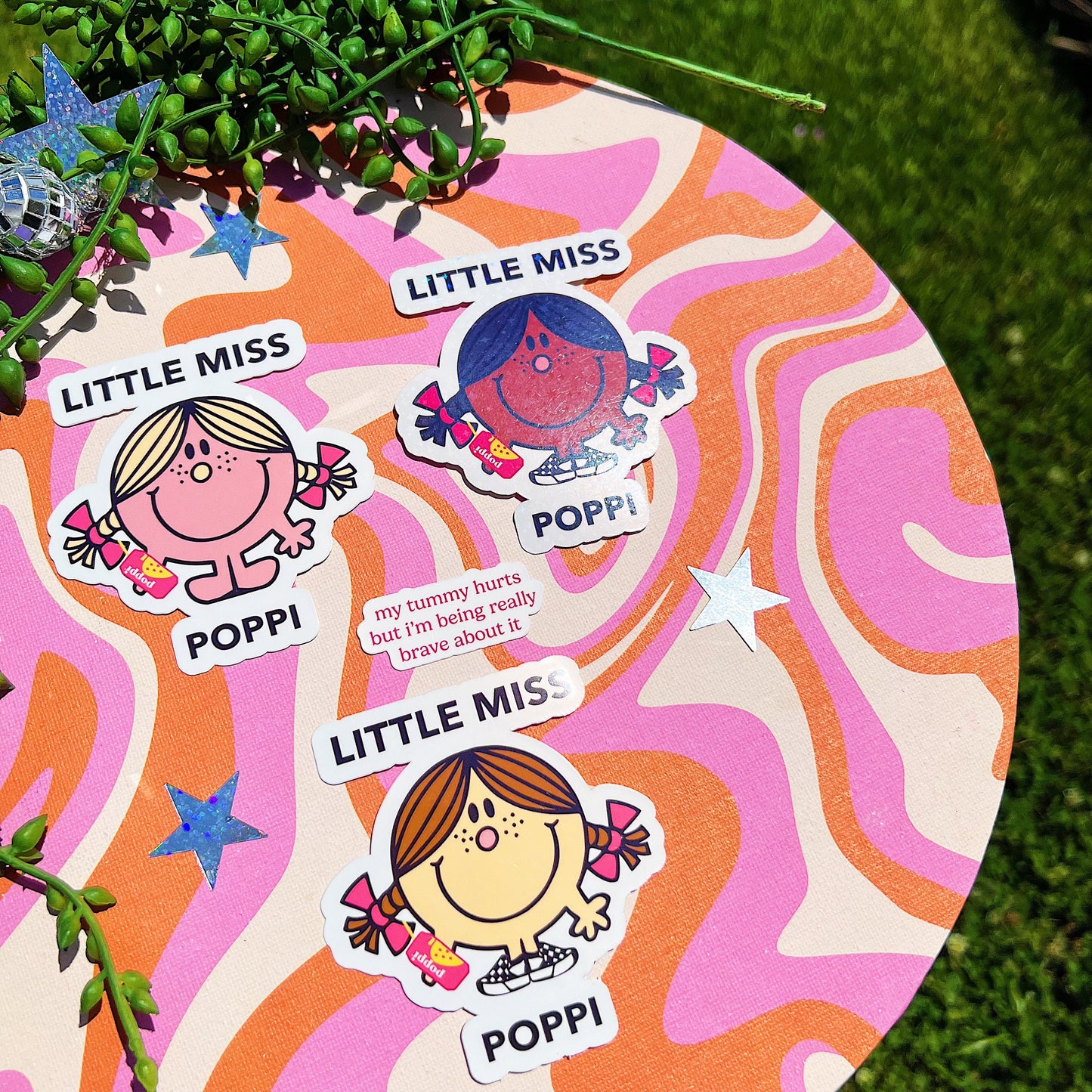 Little Miss Poppi Sticker | Gift for Gut Health Girlies | Probiotic Prebiotic Soda Lover Cute Decal