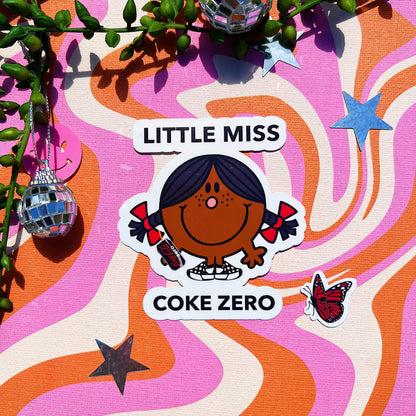 Little Miss Coke Zero Sticker | Cute Gift for Coke Zero Sugar Addicts