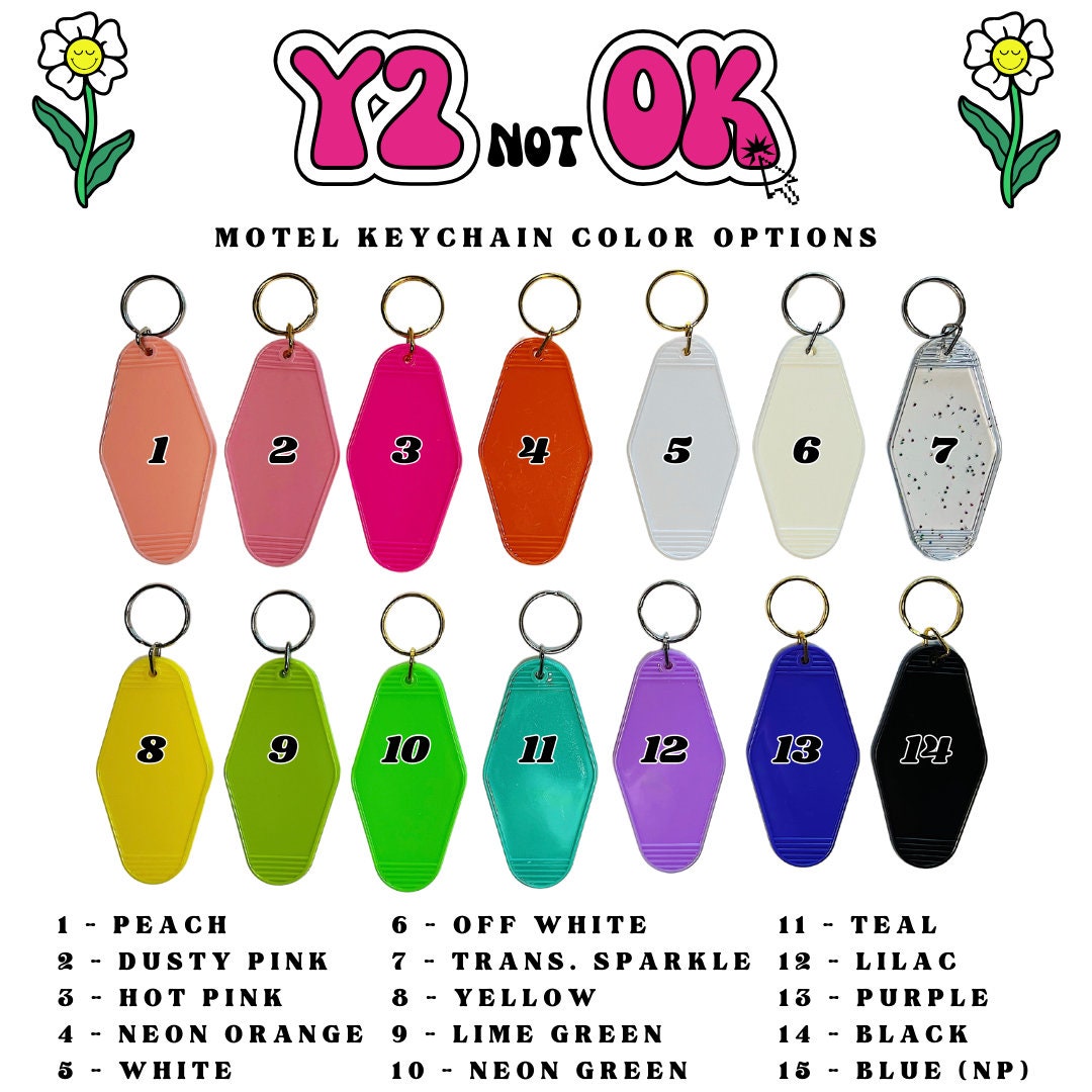 Little Miss Lexapro Motel Keychain | Y2K Cute Mental Health Anxiety SSRI Awareness Gift