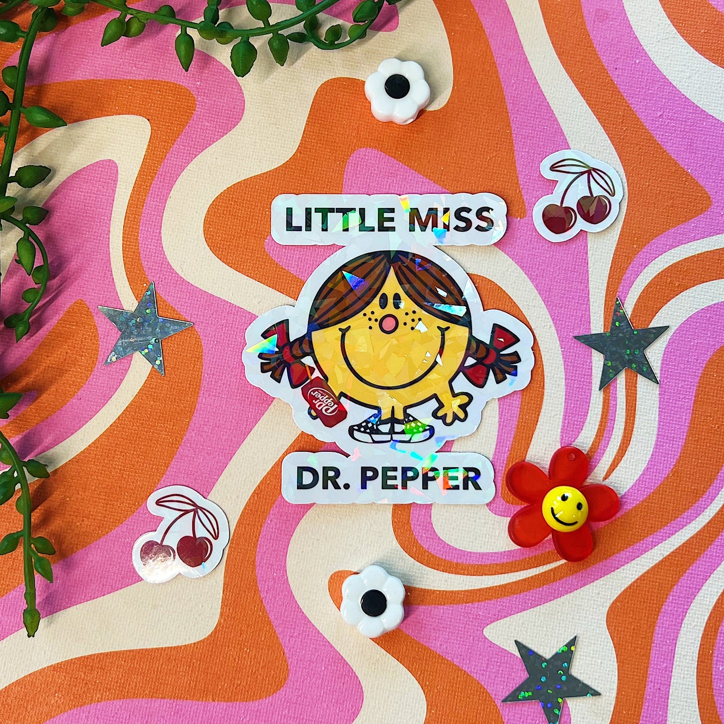 Little Miss Dr. Pepper Sticker | Cute Gift for Dr. Pepper Soda Addicts & Lovers | Dr. Pepper Break | 23 Flavors | Dirty Dr. Pepper Mr. Pibb