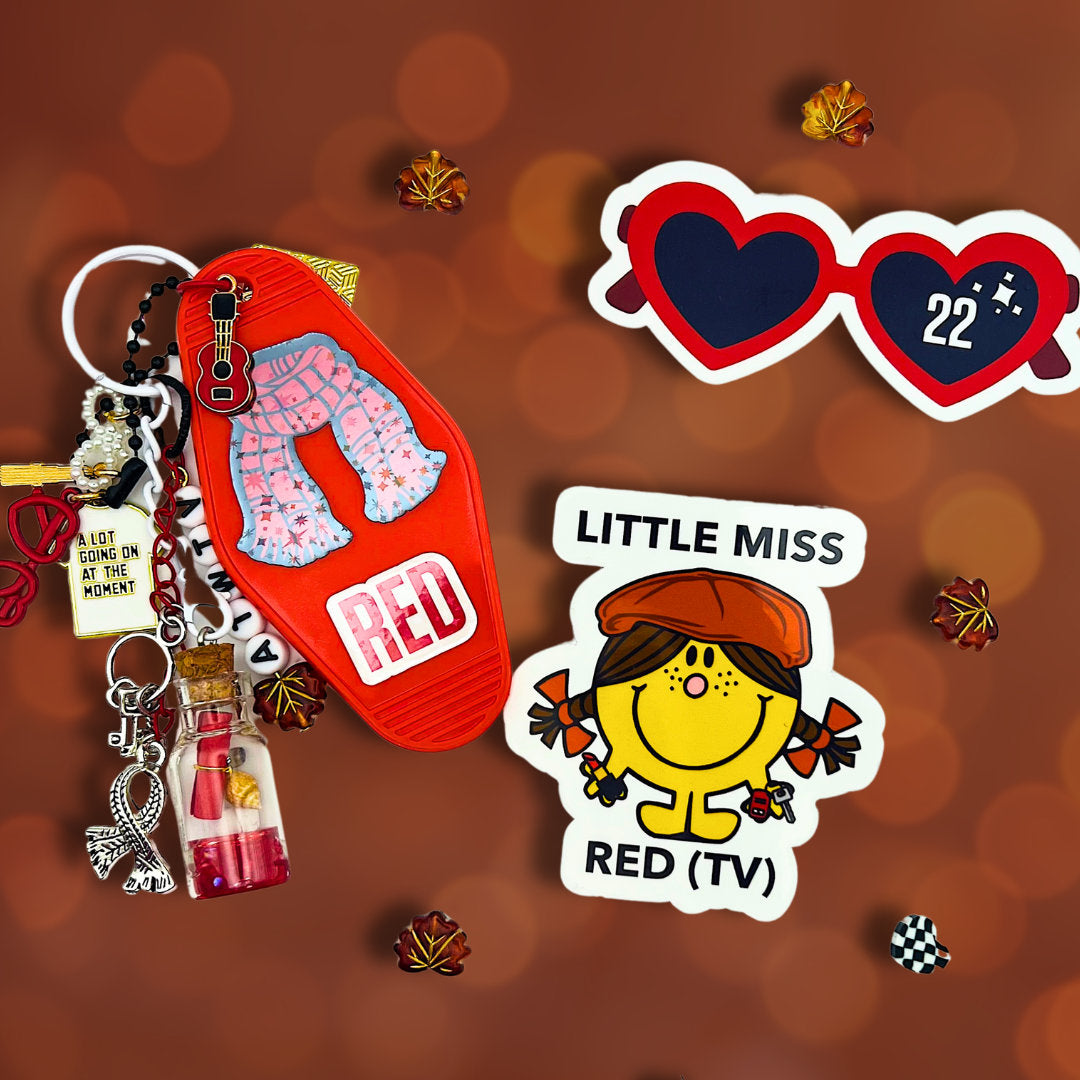 Little Miss Red (TV) Taylor Swift Eras Tour Sticker | Swiftie Decal Y2K Cute Gift | 2010s Nostalgia Tumblr Taylor's Version | All Too Well