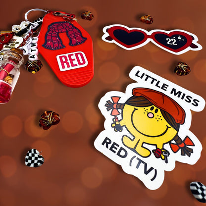 Little Miss Red (TV) Taylor Swift Eras Tour Sticker | Swiftie Decal Y2K Cute Gift | 2010s Nostalgia Tumblr Taylor's Version | All Too Well