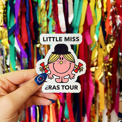 Little Miss Eras Tour Taylor Swift Sticker | Swiftie Decal Y2K Cute Gift | 2010s Nostalgia Tumblr Taylor's Version | Errors Tour Meme 22 Hat