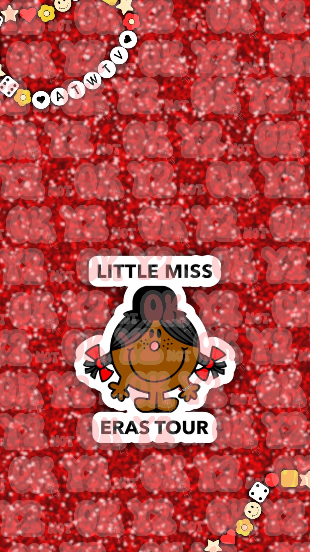 Little Miss Eras Tour Taylor Swift Phone Wallpaper Digital Download | Cute Aesthetic Y2K Style | High Res iOS Android Background Lock Screen