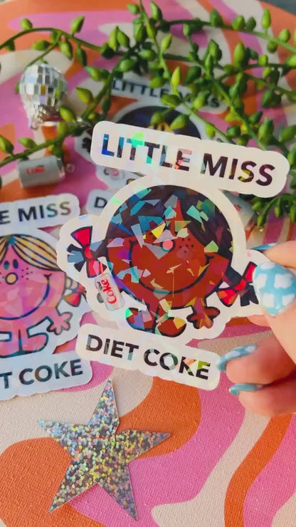 Little Miss Diet Coke Sticker | Cute Gift for Diet Coke Lovers & Addicts