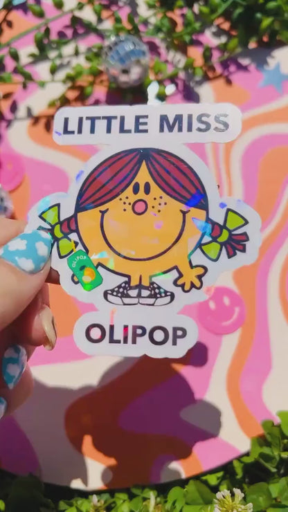 Little Miss Olipop Sticker | Gift for Gut Health Girlies | Probiotic Prebiotic Soda Lover Cute Decal